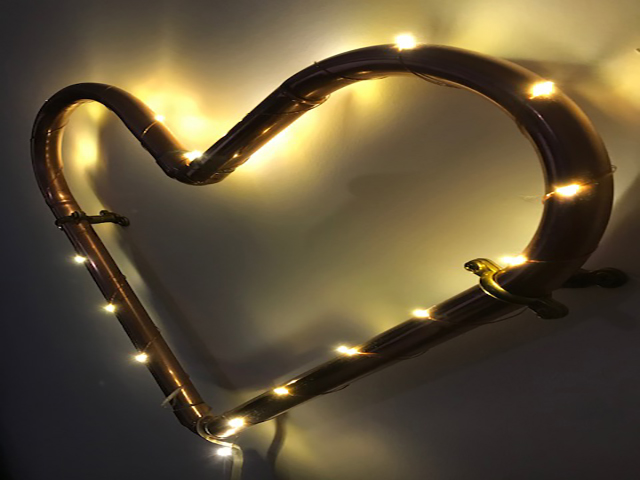 Copper Heart Lights